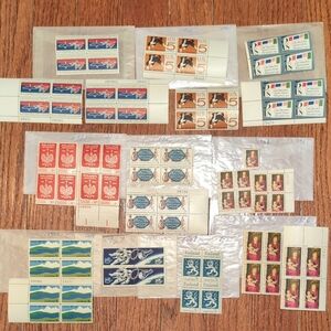 USPS 5 Cent Postage Stamp Bundle Vintage 1960's 77 Stamps